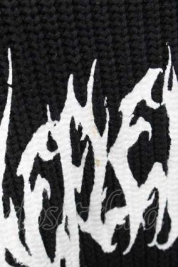 画像3: REFLEM / ハンドステッチニットトップス  黒Ｘ白 I-25-12-09-027-PU-TO-SA-ZI