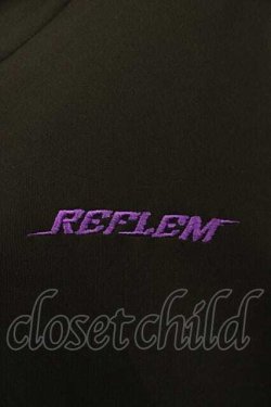 画像5: REFLEM / サイバー切り替えボリュームネック半袖ジャージパーカー  黒Ｘ紫 I-25-12-09-028-PU-TO-SA-ZI