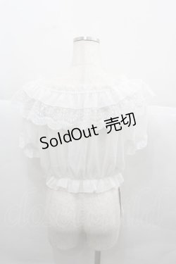 画像2: lolitimes（海外ロリータブランド） / 半袖シースルートップス  白 I-25-12-13-043-LO-TO-SA-ZI