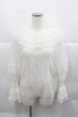 画像1: Faye Faye design（海外ロリータブランド） / シースルートップス  アイボリー I-25-12-13-044-LO-TO-SA-ZI