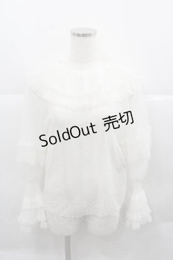画像1: Faye Faye design（海外ロリータブランド） / シースルートップス  アイボリー I-25-12-13-044-LO-TO-SA-ZI