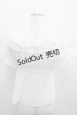 画像3: ALICE and the PIRATES / リボンリボンベビードールブラウス  白 I-25-12-13-046-PA-BL-SA-ZI