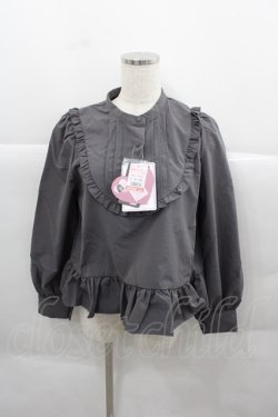 画像1: FLC / 皆方由衣コラボペプラムブラウス L グレー I-25-12-13-048-LO-BL-SA-ZI