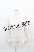 FLC / 皆方由衣コラボペプラムブラウス L 濃白 I-25-12-13-049-LO-BL-SA-ZI