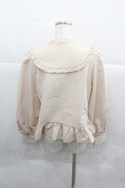 画像2: FLC / 皆方由衣コラボペプラムブラウス L 濃白 I-25-12-13-049-LO-BL-SA-ZI