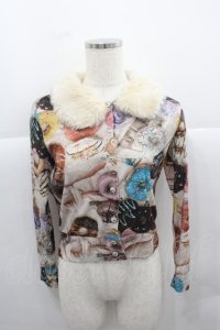 MILK / DONUTカーディガン  チョコクリームベースＸチョコ I-25-12-13-051-ML-TO-SA-ZI