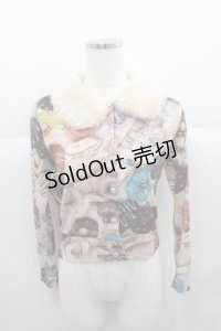 MILK / DONUTカーディガン  チョコクリームベースＸチョコ I-25-12-13-051-ML-TO-SA-ZI