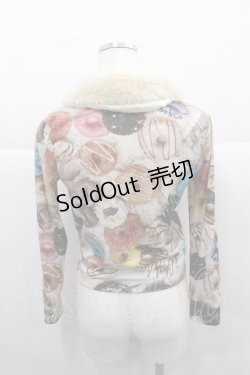 画像2: MILK / DONUTカーディガン  チョコクリームベースＸチョコ I-25-12-13-051-ML-TO-SA-ZI