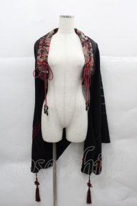 Ozz oneste / 和中華 桜矢ptボレロ  黒ｘ赤 I-25-12-13-053-OO-TO-SA-ZI