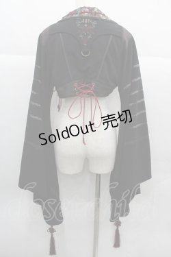 画像2: Ozz oneste / 和中華 桜矢ptボレロ  黒ｘ赤 I-25-12-13-053-OO-TO-SA-ZI
