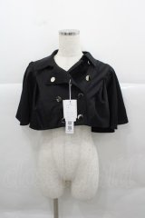 CATCOCOON(海外ロリータブランド) / フロントボタンケープ S 黒 I-25-12-13-055-LO-JA-SA-ZI