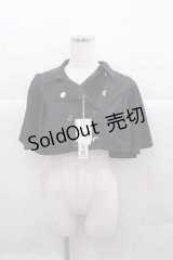 CATCOCOON(海外ロリータブランド) / フロントボタンケープ S 黒 I-25-12-13-055-LO-JA-SA-ZI