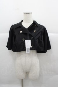 CATCOCOON(海外ロリータブランド) / フロントボタンケープ S 黒 I-25-12-13-055-LO-JA-SA-ZI