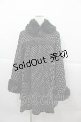 Angelic Pretty / Actressコート  黒Ｘ白 I-25-12-13-058-AP-CO-SA-ZI