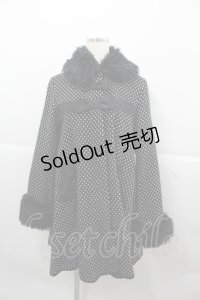 Angelic Pretty / Actressコート  黒Ｘ白 I-25-12-13-058-AP-CO-SA-ZI