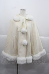 Angelic Pretty / クレールケープ アイボリーｘ白 I-25-12-13-059-AP-JA-SA-ZI