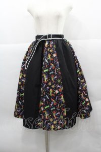 axes femme / ズートピア/スカート  黒Ｘ白 I-25-12-13-063-AX-SK-SA-ZI