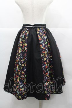 画像2: axes femme / ズートピア/スカート  黒Ｘ白 I-25-12-13-063-AX-SK-SA-ZI