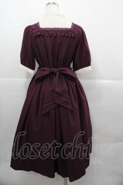 画像2: axes femme kawaii / エレガントドールワンピース M ワイン I-25-12-13-073-AX-OP-SA-ZI