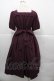 画像2: axes femme kawaii / エレガントドールワンピース M ワイン I-25-12-13-073-AX-OP-SA-ZI (2)