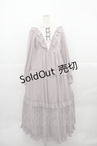 axes femme kawaii / クラシカルフリルロングワンピ  ピンク I-25-12-13-074-AX-OP-SA-ZI