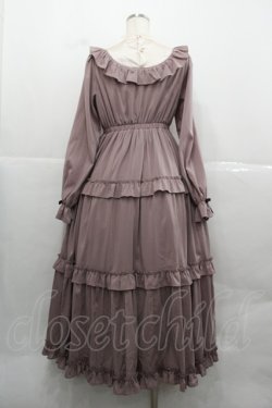 画像2: axes femme kawaii / クラシカルフリルロングワンピ  ピンク I-25-12-13-074-AX-OP-SA-ZI