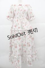 axes femme kawaii / クラシックベリーワンピース M ピンク I-25-12-13-078-AX-OP-SA-ZI