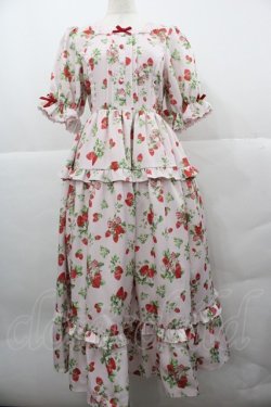 画像1: axes femme kawaii / クラシックベリーワンピース M ピンク I-25-12-13-078-AX-OP-SA-ZI