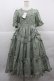 画像1: Chalmiere / フリルロングワンピース M グリーン I-25-12-13-079-LO-OP-SA-ZI (1)