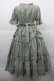 画像2: Chalmiere / フリルロングワンピース M グリーン I-25-12-13-079-LO-OP-SA-ZI (2)