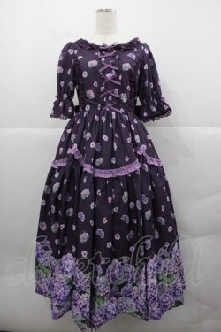 画像1: Chalmiere / ハイドレンジアワンピース M ラベンダー I-25-12-13-080-LO-OP-SA-ZI