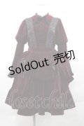 axes femme Kawaii / ベルベットドールワンピース  ボルドー I-25-12-13-081-AX-OP-SA-ZI