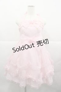 Angelic Pretty / スノークリスタルジャンパースカート  ピンク I-25-12-13-086-AP-OP-SA-ZI