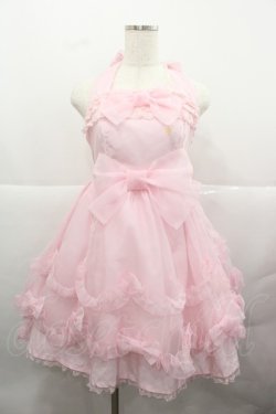 画像1: Angelic Pretty / スノークリスタルジャンパースカート  ピンク I-25-12-13-086-AP-OP-SA-ZI