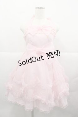 画像1: Angelic Pretty / スノークリスタルジャンパースカート  ピンク I-25-12-13-086-AP-OP-SA-ZI