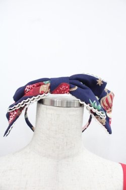 画像2: Angelic Pretty / Royal Crown Berry SpecialジャンパースカートSet  ネイビー I-25-12-13-087-AP-OP-SA-ZI