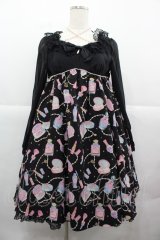 Angelic Pretty / Dreamy Girlワンピース  黒 I-25-12-13-088-AP-OP-SA-ZI