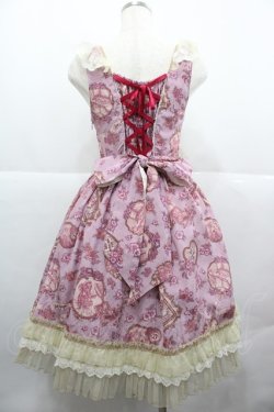 画像2: BABY,THE STARS SHINE BRIGHT / Esprit de la Belle Epoque a Paris柄Manonジャンパースカート  ピンク I-25-12-13-090-BA-OP-SA-ZI