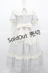 Hoshibako Works / カントリーラビットワンピース  サックスＸ白 I-25-12-13-093-LO-OP-SA-ZI