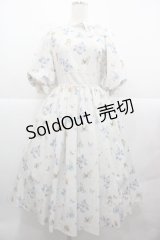 Innocent World / ピーターラビット小花レースワンピース M キナリ×キナリ I-25-12-13-097-IW-OP-SA-ZI