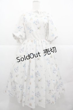 画像1: Innocent World / ピーターラビット小花レースワンピース M キナリ×キナリ I-25-12-13-097-IW-OP-SA-ZI