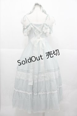 画像2: Chris house lolita(海外ロリータブランド) / ラメストライプ&レースジャンパースカート M ミント I-25-12-13-098-LO-OP-SA-ZI