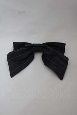 画像4: MISS POINT（海外ロリータブランド） / ストライプ長袖ワンピース  グレーＸ白 I-25-12-13-099-LO-OP-SA-ZI