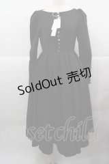 CATCOCOON(海外ロリータブランド) / フロントボタン長袖ワンピース S 黒 I-25-12-13-101-LO-OP-SA-ZI