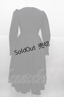 画像2: CATCOCOON(海外ロリータブランド) / フロントボタン長袖ワンピース S 黒 I-25-12-13-101-LO-OP-SA-ZI