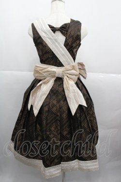 画像2: PINK -UP LOLITA(海外ロリータブランド) / チョコレート柄ジャンパースカート  ブラウン I-25-12-13-104-LO-OP-SA-ZI