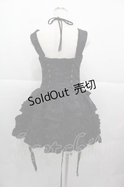 画像4: HORY HITOMI(海外ロリータブランド) / 薔薇モチーフジャンパースカートセット  黒 I-25-12-13-108-LO-OP-SA-ZI