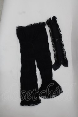 画像4: Reddit(海外ロリータブランド) / Dollフラワー柄半袖ワンピースセット S 緑ｘ黒 I-25-12-13-110-LO-OP-SA-ZI