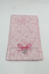 BABY,THE STARS SHINE BRIGHT / Papillonnage en eclatsプリントオーバーニーソックス  ピンク I-25-12-13-012-BA-ZA-SA-ZI