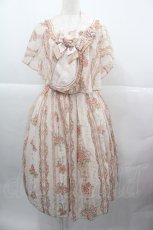 画像1: 小熊星球(海外ロリータブランド) / 薔薇縦柄ジャンパースカート&ケープセット M ピンク I-25-12-13-115-LO-OP-SA-ZI (1)